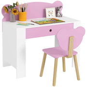 Scrivania per Bambini con Sedia e Cassetto ¨C zephmum ¨C Rosa