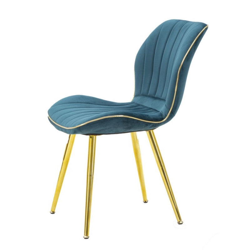 Sedia Paris Space Ottanio /gold Set 2 Pz cm 46x58x77