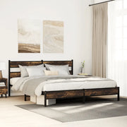 Giroletto senza Materaso in Metallo Rovere Fumo 193x203 cm 3308484
