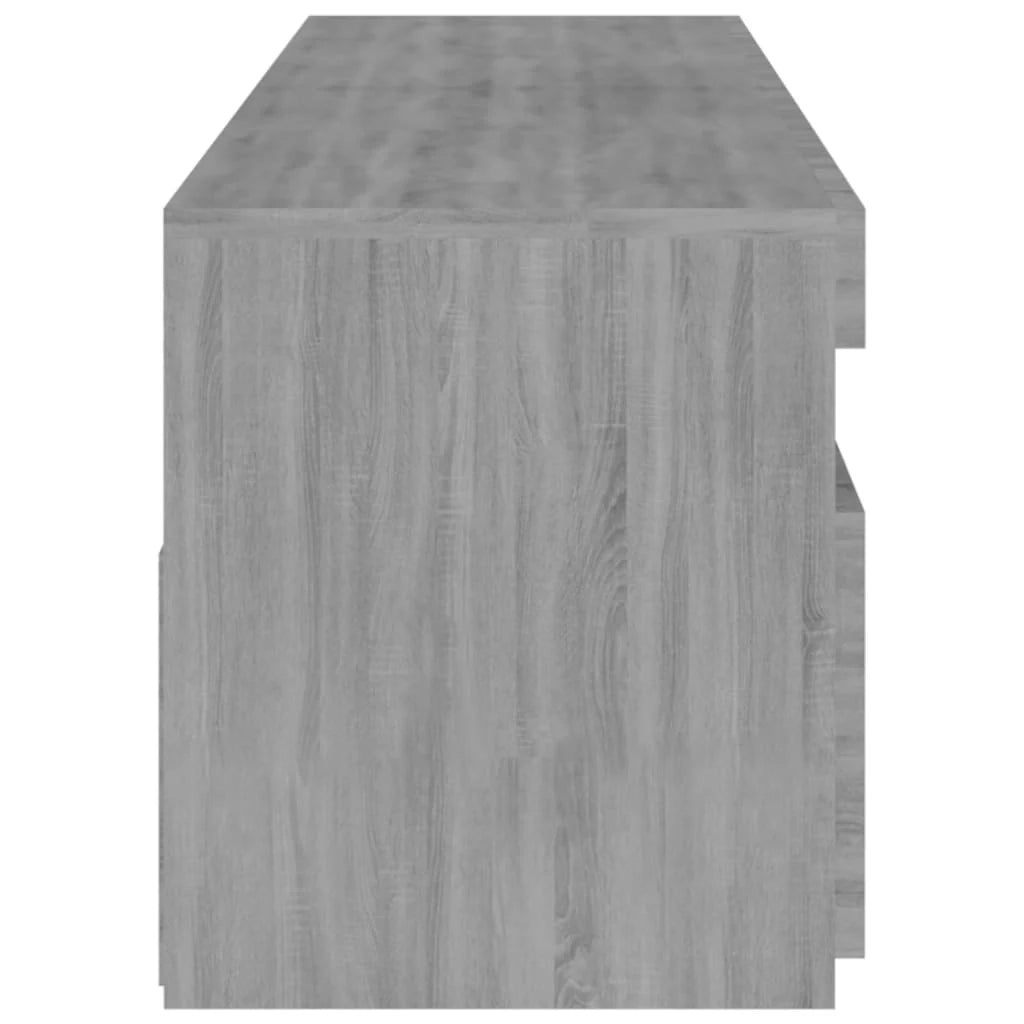 Mobile TV multimediale scaffale TV credenza mobile TV per sala da pranzo soggiorno camera da letto con luci LED 2 pezzi Sonoma 75 x 35 x 40 cm grigio 02_0028885