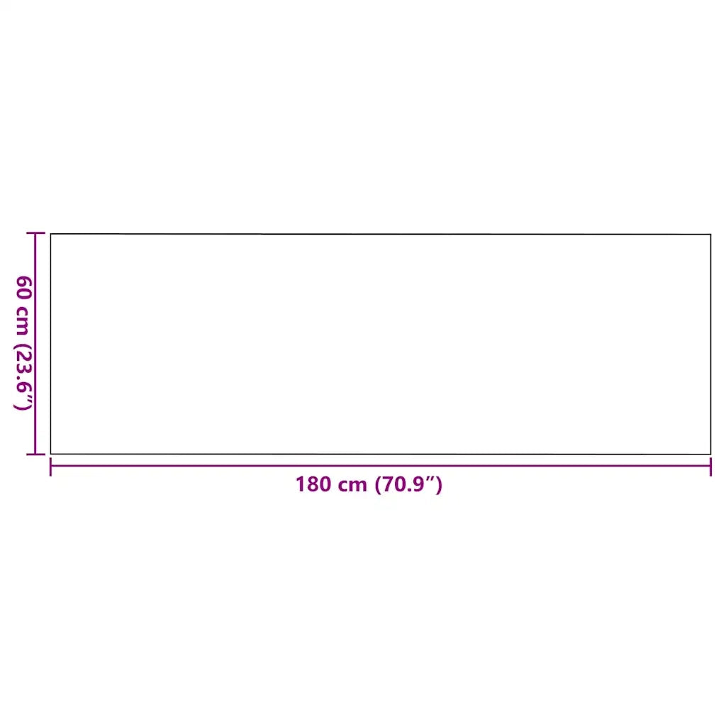 Tappetino Nero 60 x 180 cm 100% Poliammide 4100757