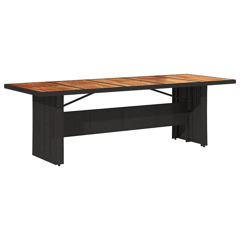 Set da Bistrò da Giardino 11 pz con Cuscini Nero in Polyrattan 3277273