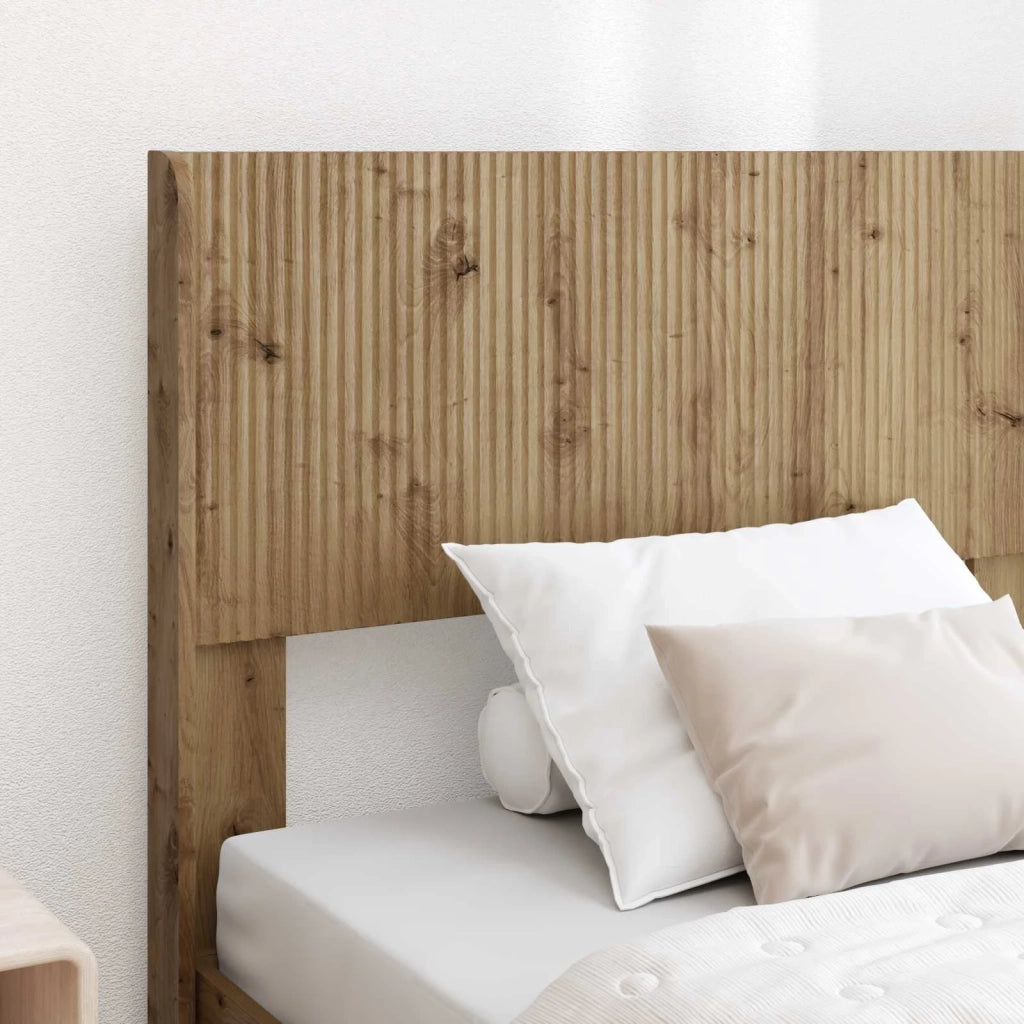 Letto singolo | Letto per adulti | Struttura del letto con stoccaggio e testata Rovere Artigianale