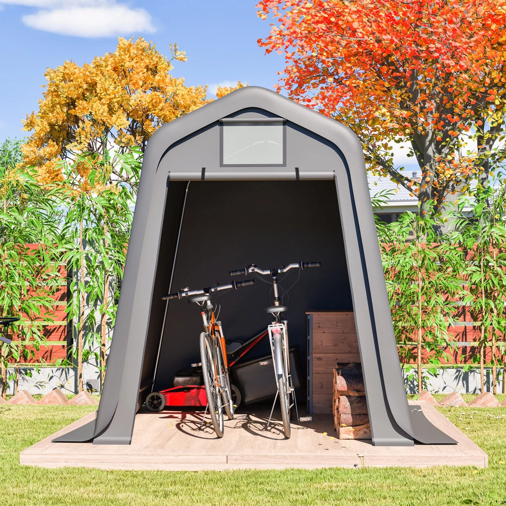 DEPOSITO 245x183x217 cm Grigio in PE, uso per attrezzi e biciclette