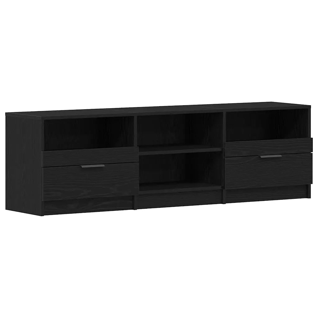 Mobile TV | Armadietto TV | Mobile Porta TV Rovere Nero 150 x 33,5 x 45 cm Legno multistrato