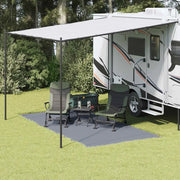 Tappeto da Tenda Blu e Grigio 400 x 200 cm Polietilene 42000167