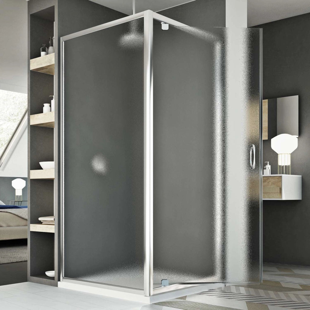 Box Doccia 75x90 AP. 75 CM H185 stampato C mod. Sintesi Duo 1 Anta