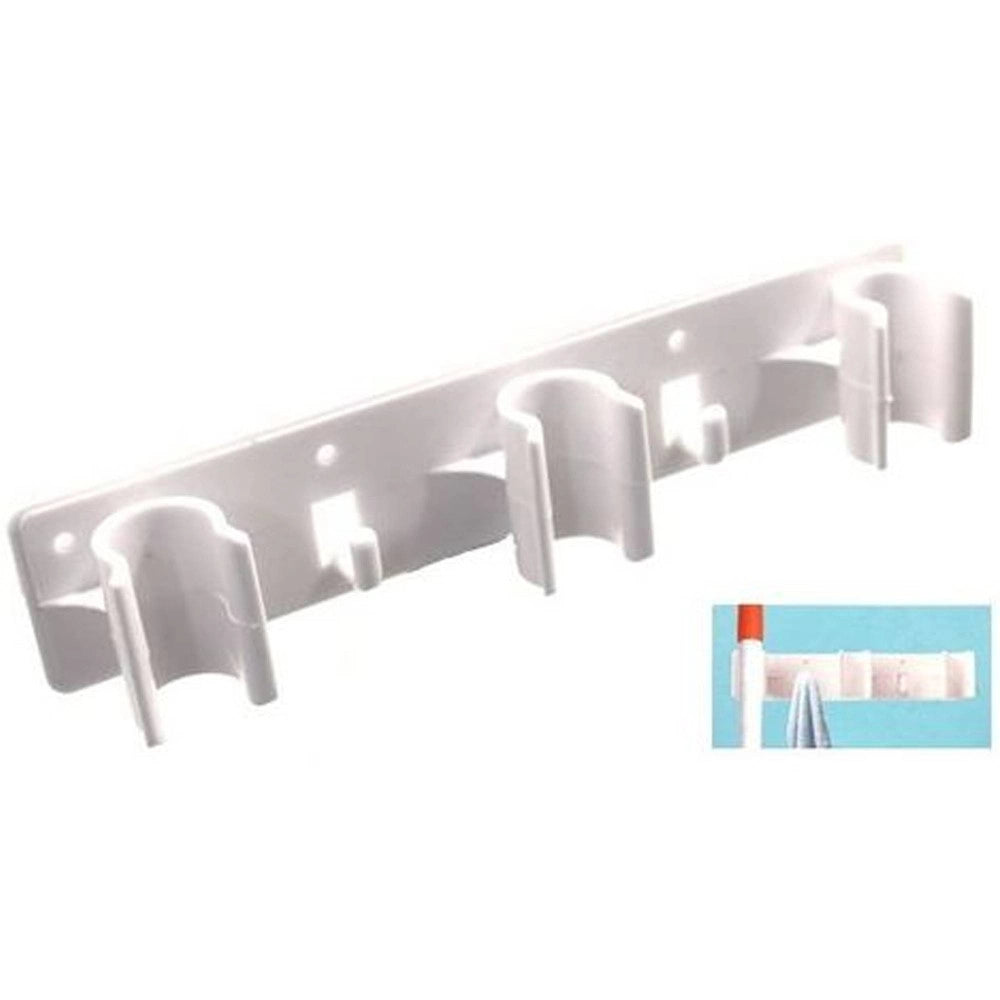 Trade Shop - Barra Portascopa Porta Scope Appendi Scope 3 Posti Sostegno Murale Appendiscope -