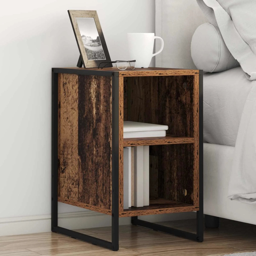 Comodino 2 pcs Legno vecchio 39.5 x 30 x 50 cm 886639