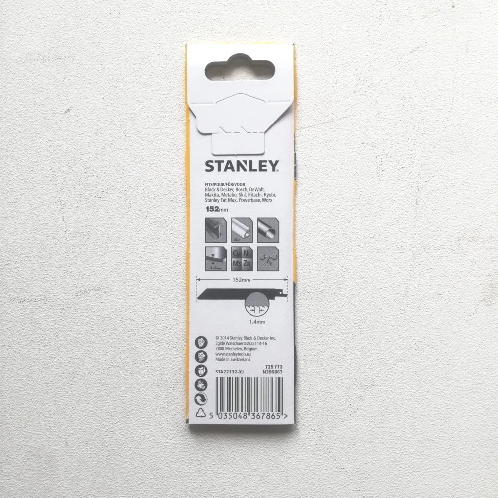 Stanley lama da 152mm per taglio ferro max 4mm per gattuccio - 2pz