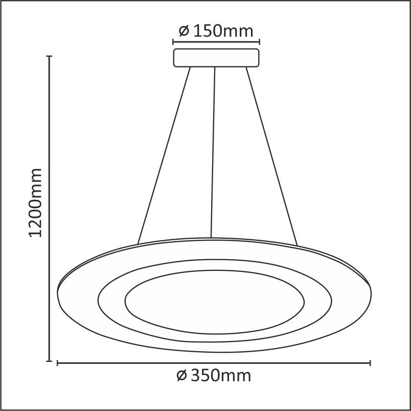 Lampada a sospensione LED Polux Mikeli 17W 4000K bianca