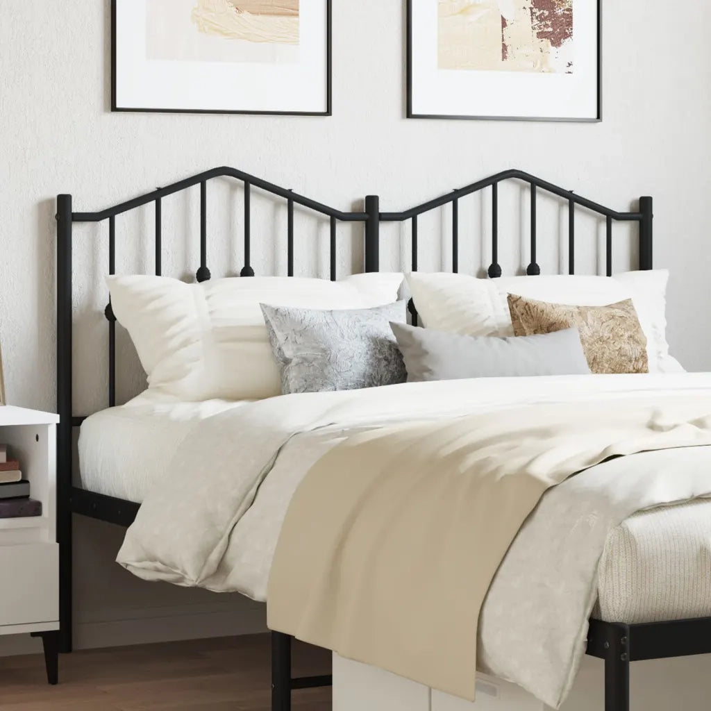 Testiera di Ricambio in Metallo Nero 140 cm 373822