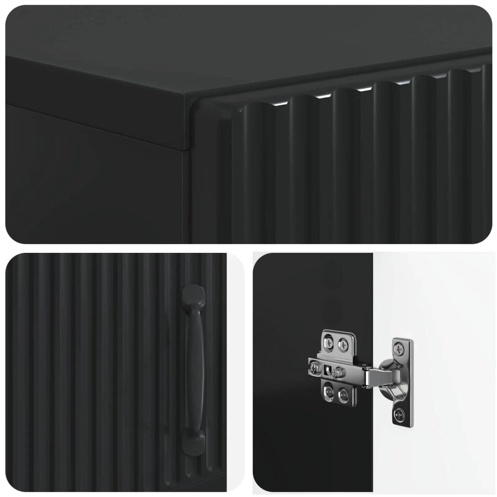 Mobile per scarpe HOORN 59,5 x 39,5 x 87 cm Nero 897306