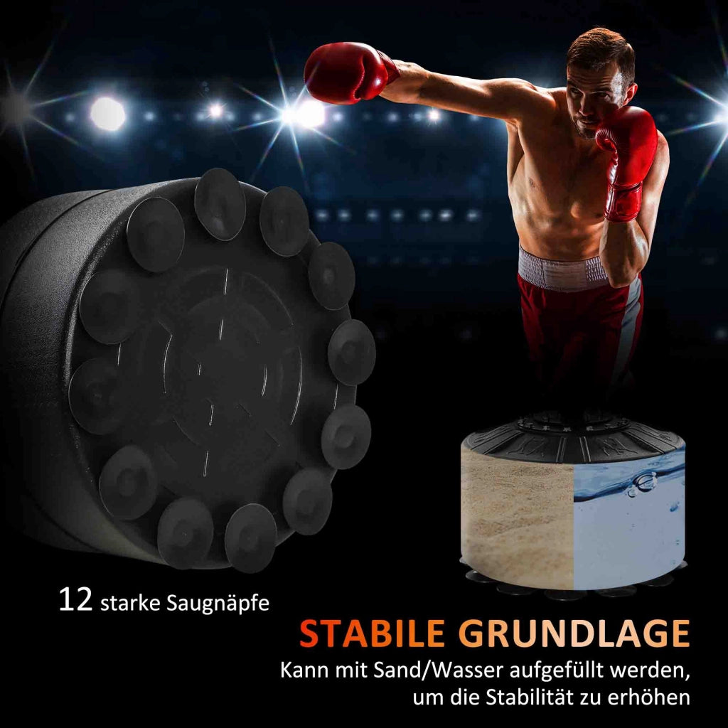 Supporto per sacco da boxe regolabile in altezza ¨C Minimal ¨C 160-230 cm, rosso
