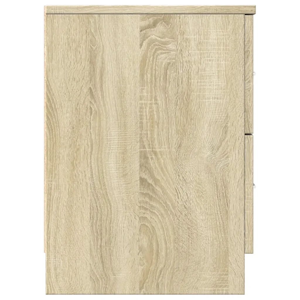 Comodini 2 pz con 2 Cassetti Rovere Sonoma 40x36x50 cm 858790