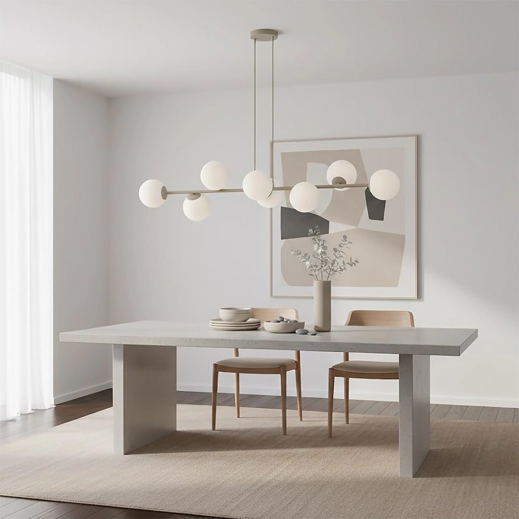 Lampada a sospensione MAGNUS 8xE14 beige Emibig