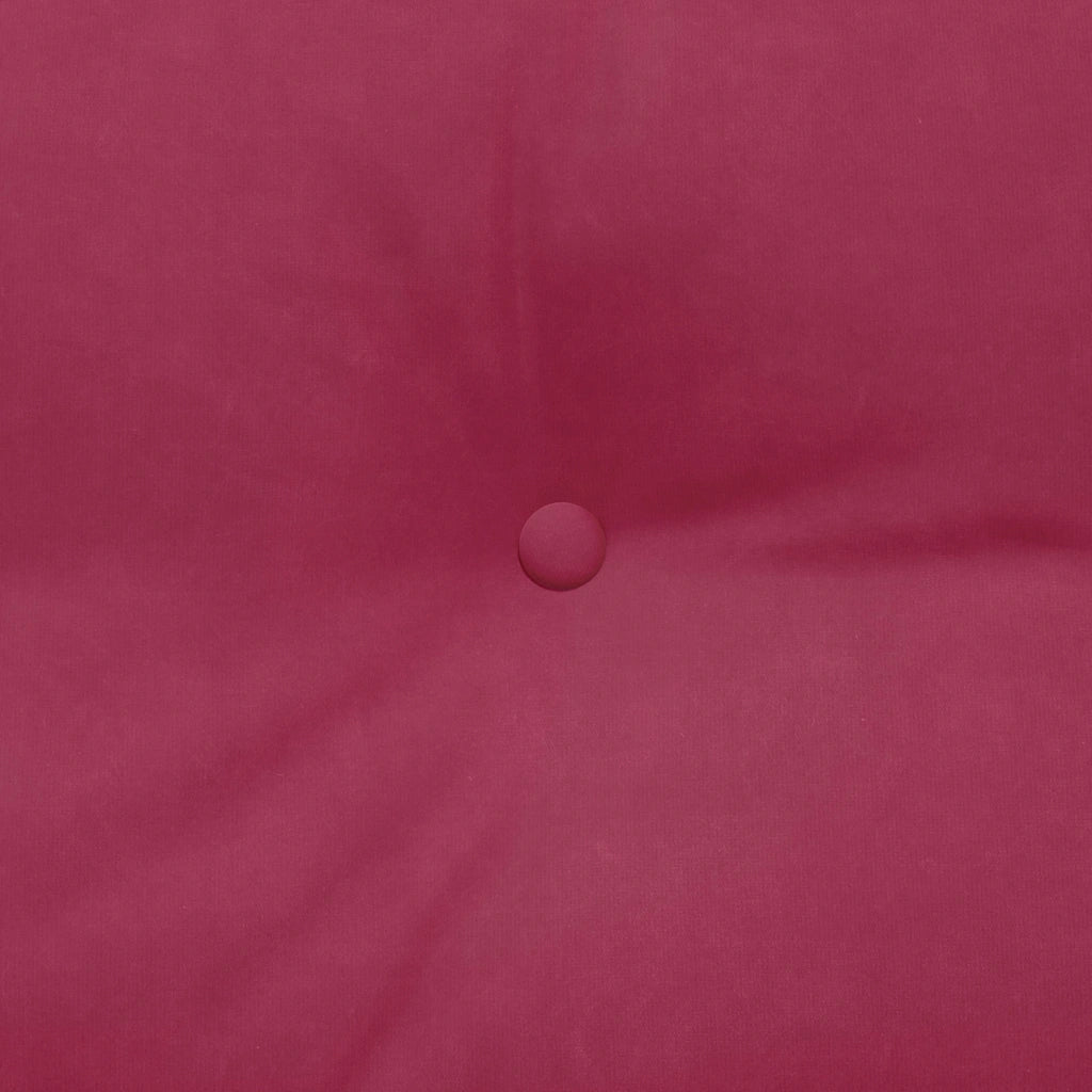 Cuscino per Schiena Rosso Vino 140 x 24 x 50 cm Velluto 42014521