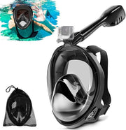 Maschera da immersione per adulti con visore 180° e supporto per camera (S/M)