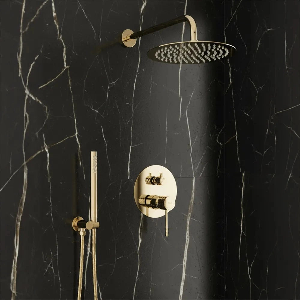 Set Doccia Da Incasso Rea Lungo Diamond Gold + Box