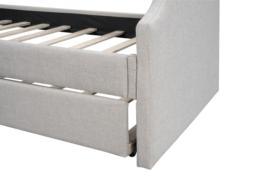 Letto Singolo Imbottito con Rollbett ¨C MINIMAL ¨C Beige 90x200