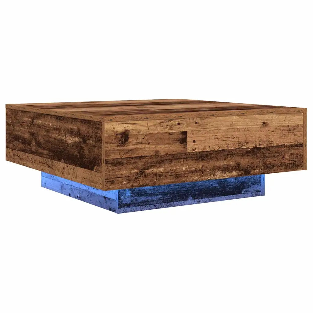 Tavolino da salotto Legno Vecchio e Blu 80 x 80 x 31 cm 863000