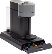 Lettiera per Capsule Nespresso, 38 x 23 x 5 cm, Nero