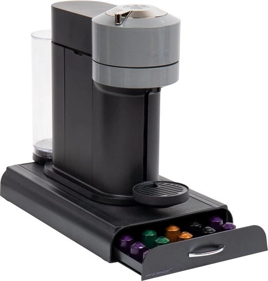 Lettiera per Capsule Nespresso, 38 x 23 x 5 cm, Nero