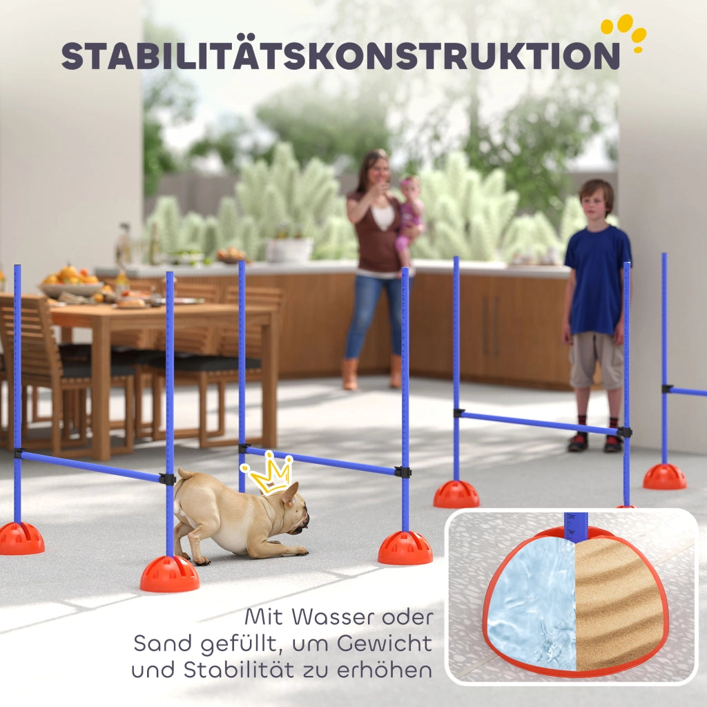 Set Agility per Cani con 4 Ostacoli e Borsa ¨C Zephmum ¨C Blu