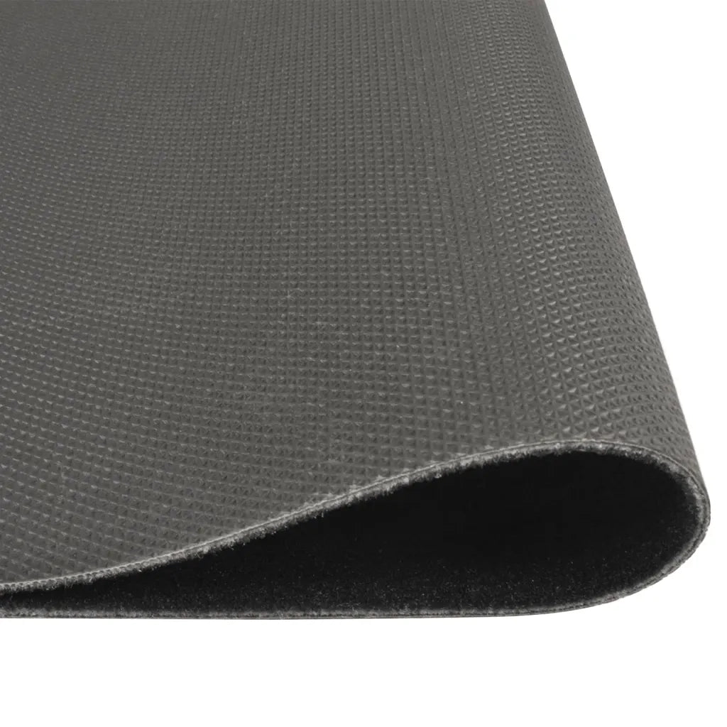 Tappeto del soggiorno | Tappeto da Cucina Lavabile Nero Cucina 45x150 cm Velluto