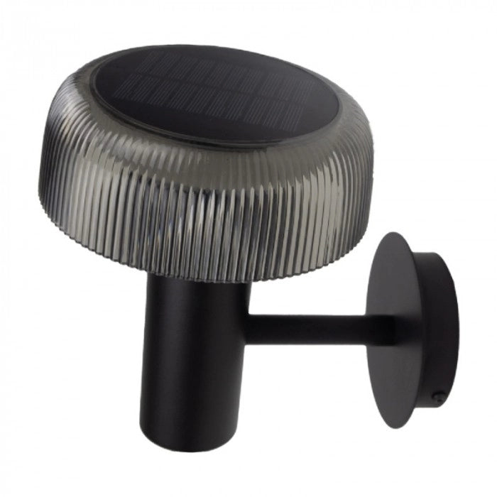 Applique solare LED 2,5W 4000K USB-C sensore nero Ecolight