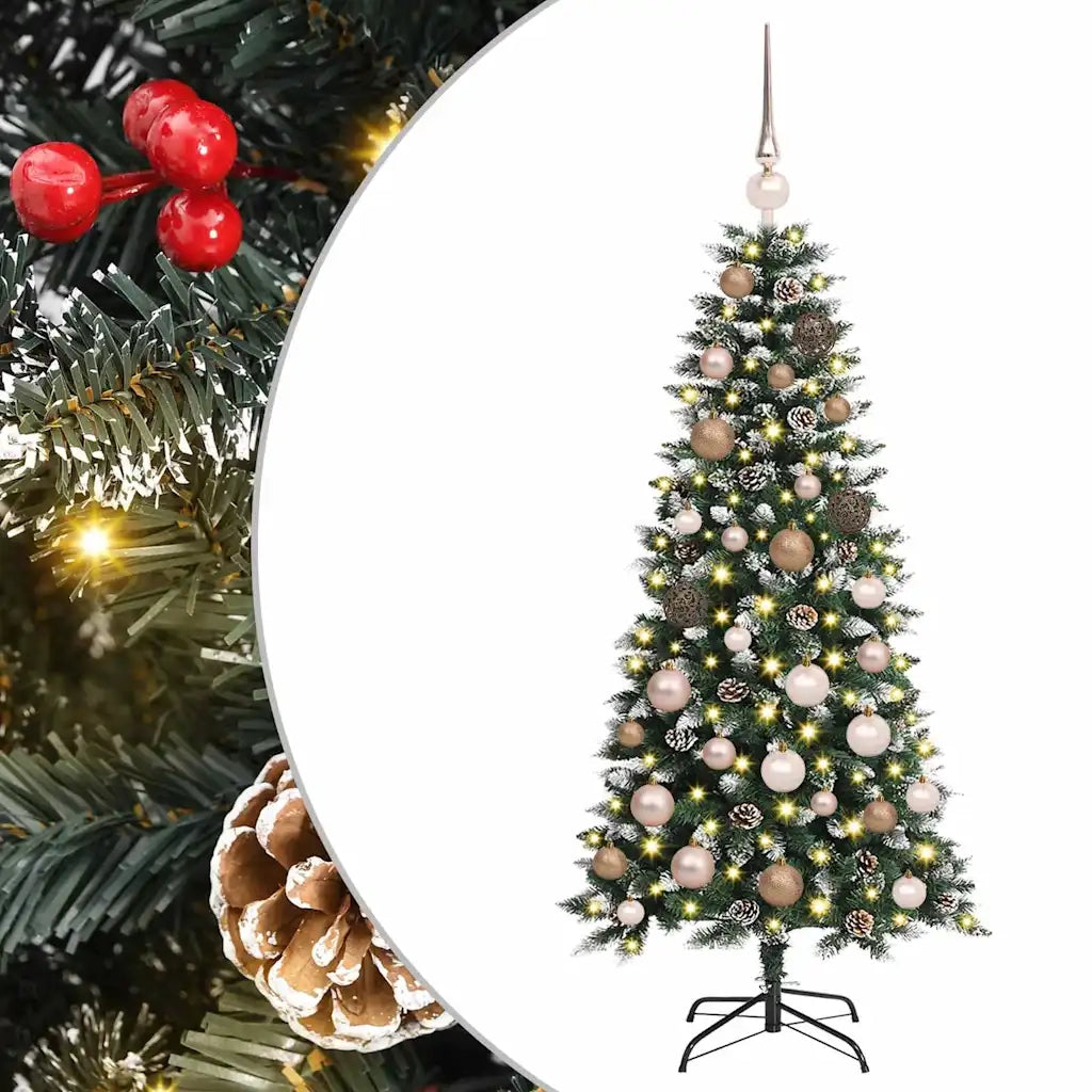 Albero di Natale artificiale con 150 LED Verde 120 cm 3395794