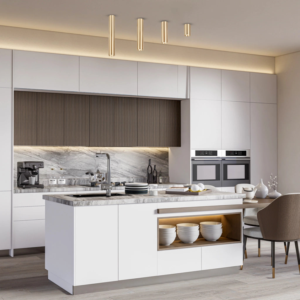 Spot da soffitto oro tondo 20cm GU10 8W Genesis Milagro