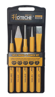 Scalpelli cacciachiodi bulini e cacciaspine per meccanico, set da 5 pezzi 390405
