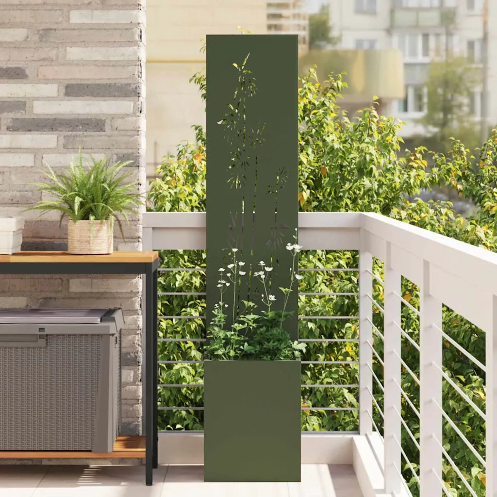 Schermo per privacy in giardino Oliver verde 32 x 32 x 150 cm 876381