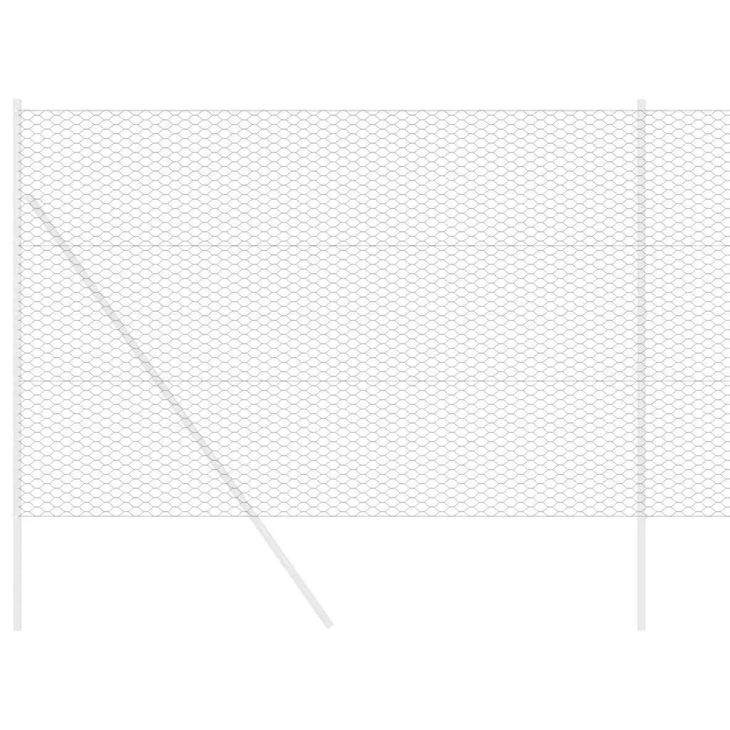 Recinzione Esagonale Grigio 1,5 x 50 m PVC 42005584