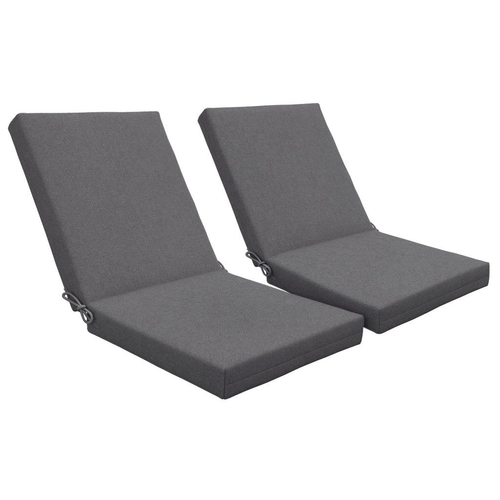 Cuscini per Poltrona Esterni ¨C Minimal ¨C Grigio Scuro 112x51 cm