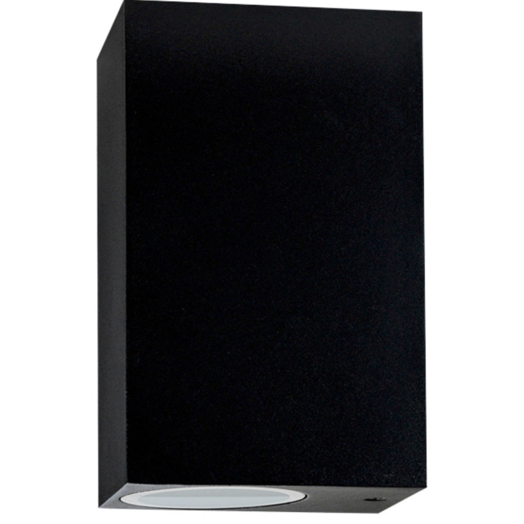 Applique esterna Polux Boston nera 2xGU10 su/giù IP44
