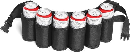 Portatile contenitore per birra con cinghia per 6 bottiglie - Ideale per campeggiare e feste