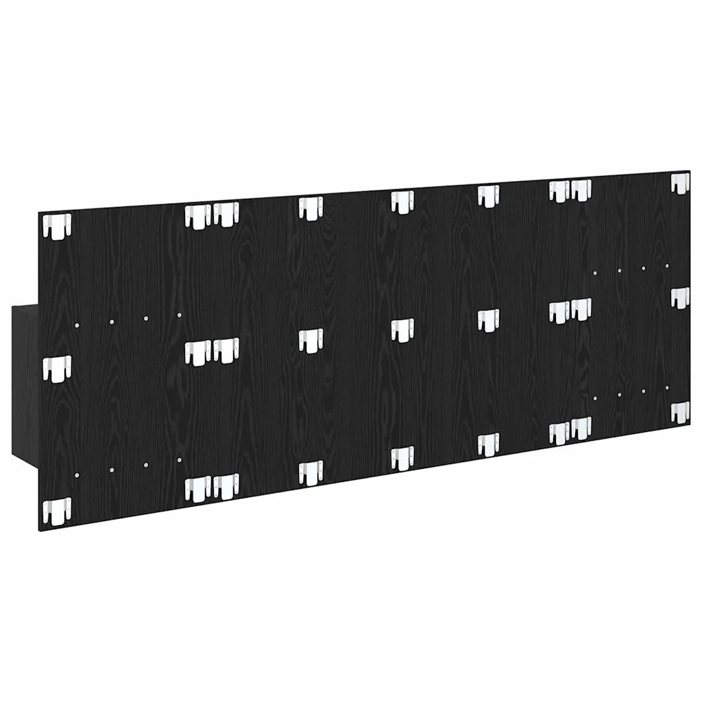Testata con Comodino 3 pcs Rovere Nero Legno multistrato 3416283