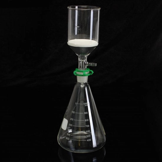 Filtro a Sostegno con Cuppo di Soglia in Vetro - Kit di Filtrazione - 250 ml