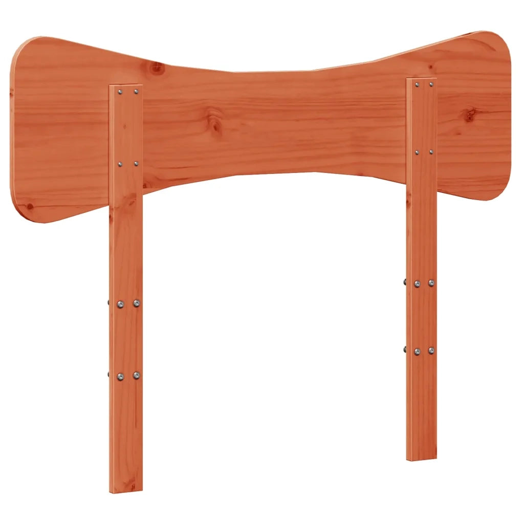 Testiera | Testata Marrone Cera 75 cm in Legno Massello di Pino