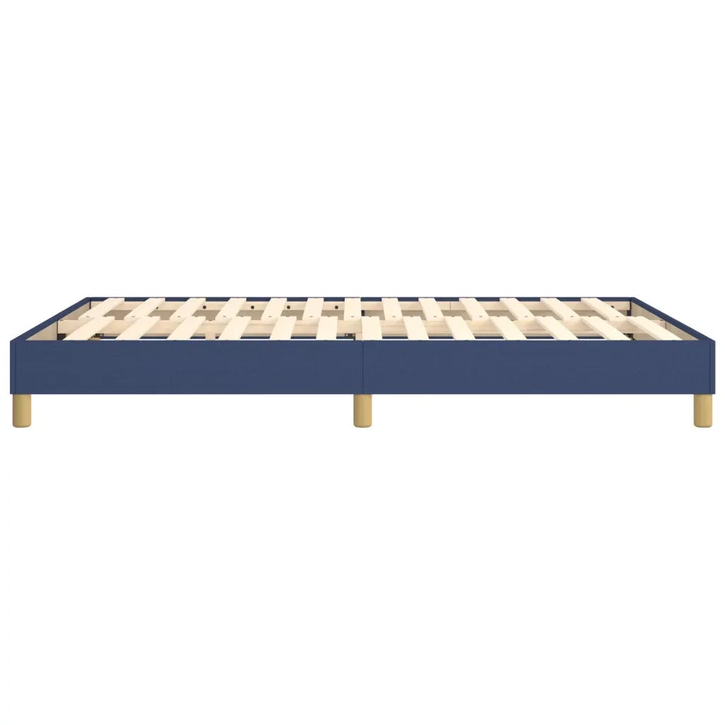 Struttura Letto a Rete a Molle Blu 140x200 cm in Tessuto 3120620