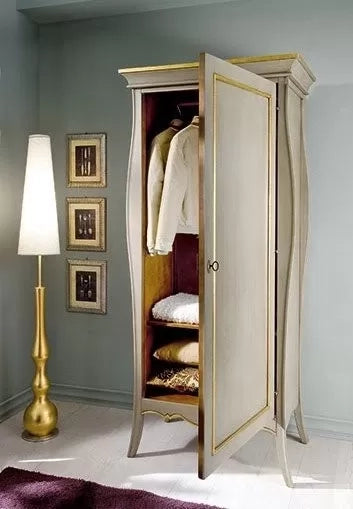 Armadio classico 1 porta legno grezzo 93x64x213 (3083) - Mobili 2G
