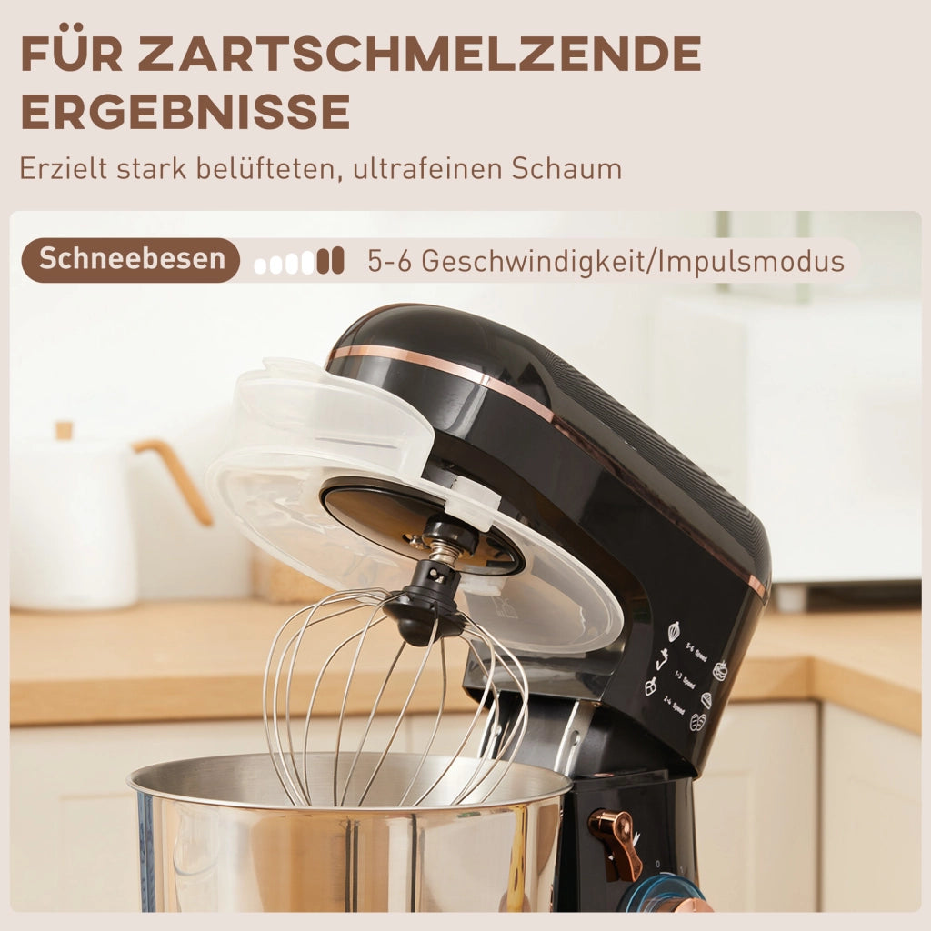 Robot da cucina ¨C Minimal ¨C 6 velocit¨¤, ciotola in acciaio inox 5.5L, nero