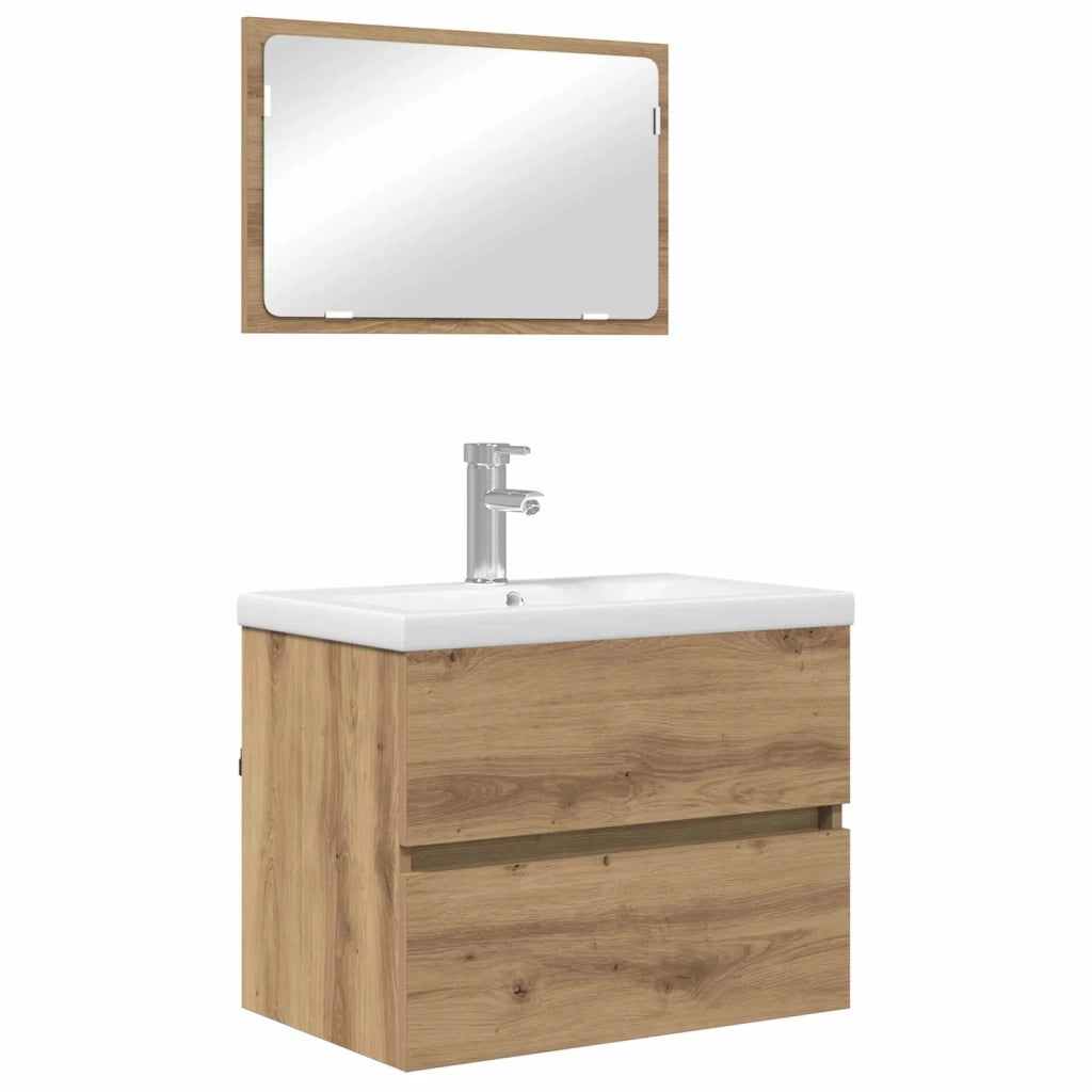Set di mobili per il bagno 3 pcs Rovere artigianale 3393506