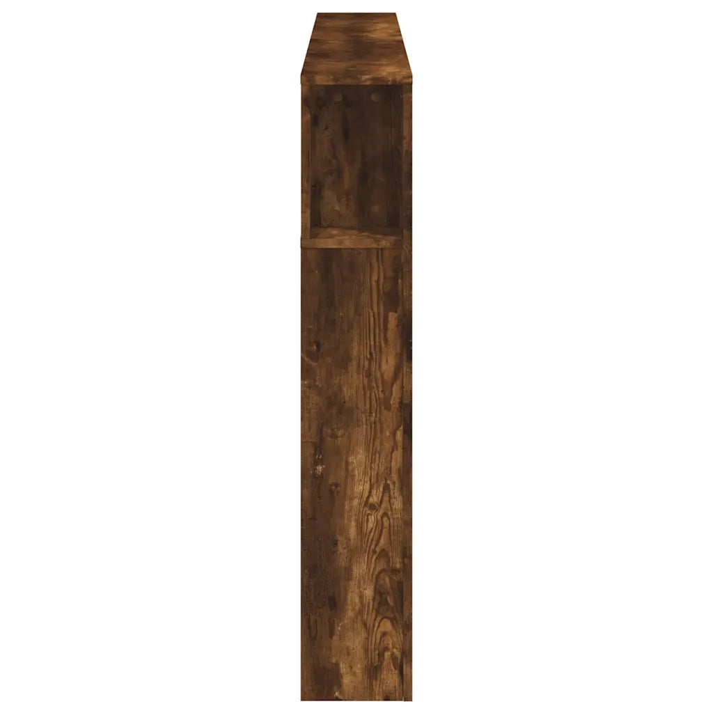 Testiera LED-Testata con LED-Testiera Decorativa Rovere Fumo 180x18,5x103,5 cm Legno Multistrato