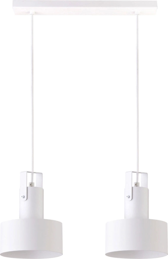 Lampada a sospensione bianca Rif Plus 2, 2xE27 Sigma