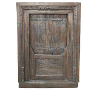 Finestra artigianale in legno marrone 99x11x148h cm