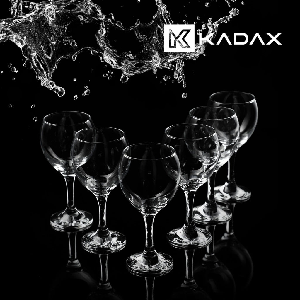 Set di 6 bicchieri da vino rosso e bianco KADAX da 260 ml
