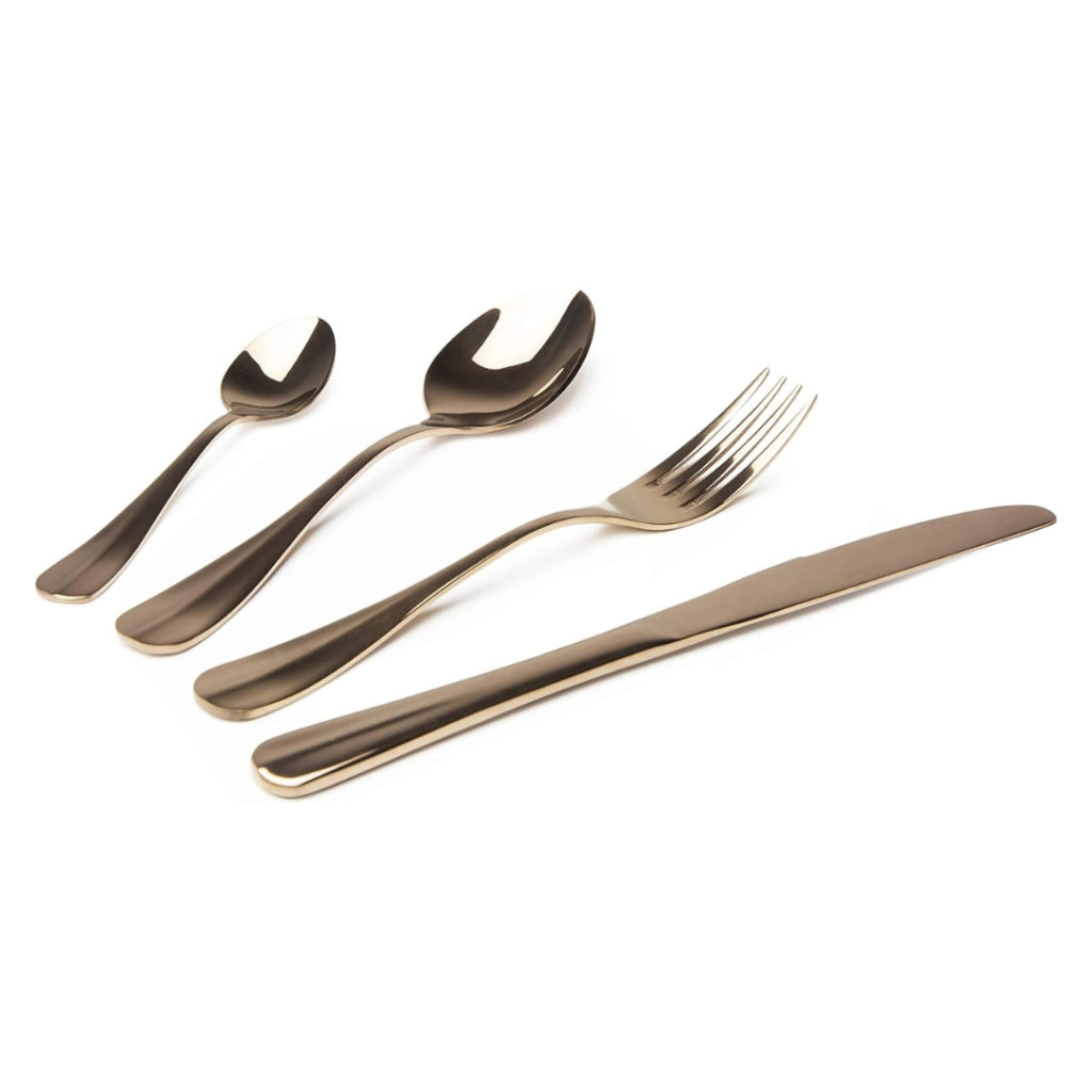 Set 24 posate COPPER Oro Bronze